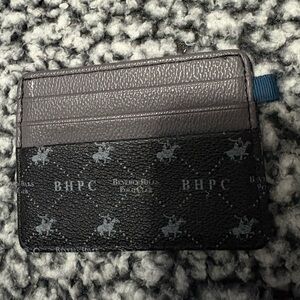 Beverly Hills Polo Club Black and Dark Gray Card Holder